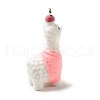 Flocky Resin Pendants FIND-I044-19C-2