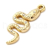 PVD Vacuum Plating 304 Stainless Steel Rhinestone Pendants STAS-S163-22G-2
