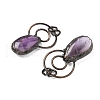 Natural Amethyst Big Pendants G-L623-01R-2