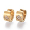 304 Stainless Steel Huggie Hoop Earrings X-EJEW-L252-022G-1