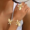 Flower Alloy Cuff Bangles & Rings Sets FS-WGBB150-01-2
