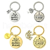 201 Stainless Steel & Alloy Enamel Keychain KEYC-YW00103-01-2