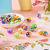30Pcs 5 Colors Opaque Acrylic Beads MACR-TA0001-46-5