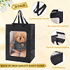Paper Visible Window Gift Bags with Rope Handles ABAG-WH0040-14A-4