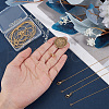 Beebeecraft 6Pcs Rack Plating Brass Serpentine Chain Necklaces for Women NJEW-BBC0001-20C-3