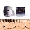 Frosted Glass Beads with Golden Glitter Powder X1-DGLA-NH001-8mm-01M-4