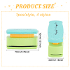FINGERINSPIRE 4Pcs 4 Colors Plastic Paper Craft Hole Punches TOOL-FG0001-09-2