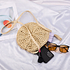 Beebeecraft 1Pc Papyrus Cotton Knitted Crossbody Bags AJEW-BBC0002-27B-3
