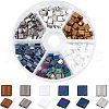 240Pcs 6 Colors Electroplate Glass Seed Beads SEED-NB0001-22-1