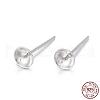 925 Sterling Silver Stud Earring Findings STER-T002-181S-5