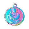 Ion Plating(IP) 304 Stainless Steel Pendants STAS-C049-31M-1