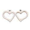Tarnish Resistant 304 Stainless Steel Charms STAS-I151-34P-2