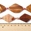 Natural Banded Agate/Striped Agate Beads Strands G-G196-A01-02-5