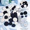   64Pcs 8 Style Lint and Aluminum Buttons FIND-PH0005-54-2