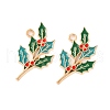 Golden Plated Alloy Enamel Pendants ENAM-Z017-03G-1