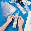 BENECREAT 16Pcs Rectangle Foldable Transparent PVC Boxes CON-BC0007-44B-3