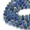 Natural Blue Aventurine(Dyed & Heated) Beads Strands G-I376-A67-01-3