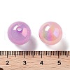 UV Plating Iridescent Acrylic Beads X-MACR-D032-04-3