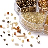 7 Style Transparent & Trans & Metallic Colours Glass Seed Beads SEED-YW0001-45B-3