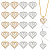 Unicraftale 60Pcs 2 Colors Alloy Pendants FIND-UN0016-34-1