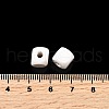 Spray Painted Wooden Beads WOOD-P021-01B-30-4