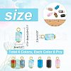  36Pcs 6 Style Natural Agate Pendants FIND-NB0001-95-4