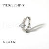 Elegant Stainless Steel Cubic Zirconia Hoop Earrings QA9597-4-1