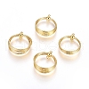 Brass  2-Loop Link Pendants KK-G389-12G-1