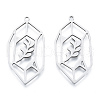 Non-Tarnish 201 Stainless Steel Pendants STAS-N090-LA970-1-2