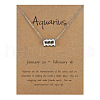 Alloy Constellation Pendant Necklaces WG6F1B2-13-1
