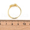 Brass Micro Pave Cubic Zirconia Adjustable Finger Rings for Women RJEW-M099-02G-5