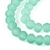 Baking Paint Frosted Glass Beads Strands FGLA-N003-6mm-03-3