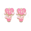 Rack Plating Alloy Enamel Pendants ENAM-N056-428A-1