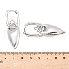 Horse Eye Brass Hoop Earrings for Women EJEW-U057-06D-02P-5