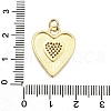 Brass Micro Pave Cubic Zirconia Pendants KK-K401-08D-G-3