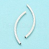 925 Sterling Silver Tube Beads STER-Q191-01B-S-3