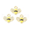 Golden Plated Alloy Enamel Charms ENAM-G212-18G-06-3