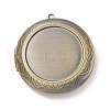 Rack Plating Brass Locket Pendants X-KK-F839-001BAB-2