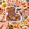 50Pcs Thanksgiving Day Cartoon Paper Self-Adhesive Picture Stickers STIC-C010-04-2