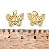 Brass Micro Pave Cubic Zirconia Pendants KK-C092-22A-G-3