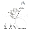 925 Sterling Silver Micro Pave Cubic Zirconia Open Rings for Women IW9494-1-2