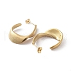 PVD Vacuum Plating 304 Stainless Steel Twist Teardrop Stud Earrings EJEW-D095-05G-2