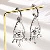 304 Stainless Steel Shell Pearl Dangle Stud Earrings for Women EJEW-U051-06P-1