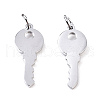 Non-Tarnish 304 Stainless Steel Charms STAS-S116-070S-2