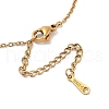 PVD Vacuum Plating 201 Stainless Steel Pendant Necklaces NJEW-R267-02V-G-3