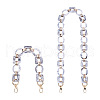 Givenny-EU 2Pcs Oval & Square Acrylic Bag Handle FIND-GN0001-14A-1