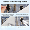 Gorgecraft 12Pcs Computerized Embroidery Cloth Self Adhesive Patches PATC-GF0001-57A-6
