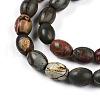 Natural Picasso Jasper/Polychrome Jasper Beads Strands G-N346-02B-05-4