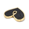 Heart Alloy Spray Painted Pendants PALLOY-P243-01A-3