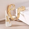 Sea Horse Alloy Cuff Bangles & Cuff Rings Sets WG48924-01-5
